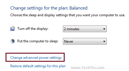 advanced power settings in windows 7