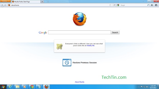 Firefox on windows 8